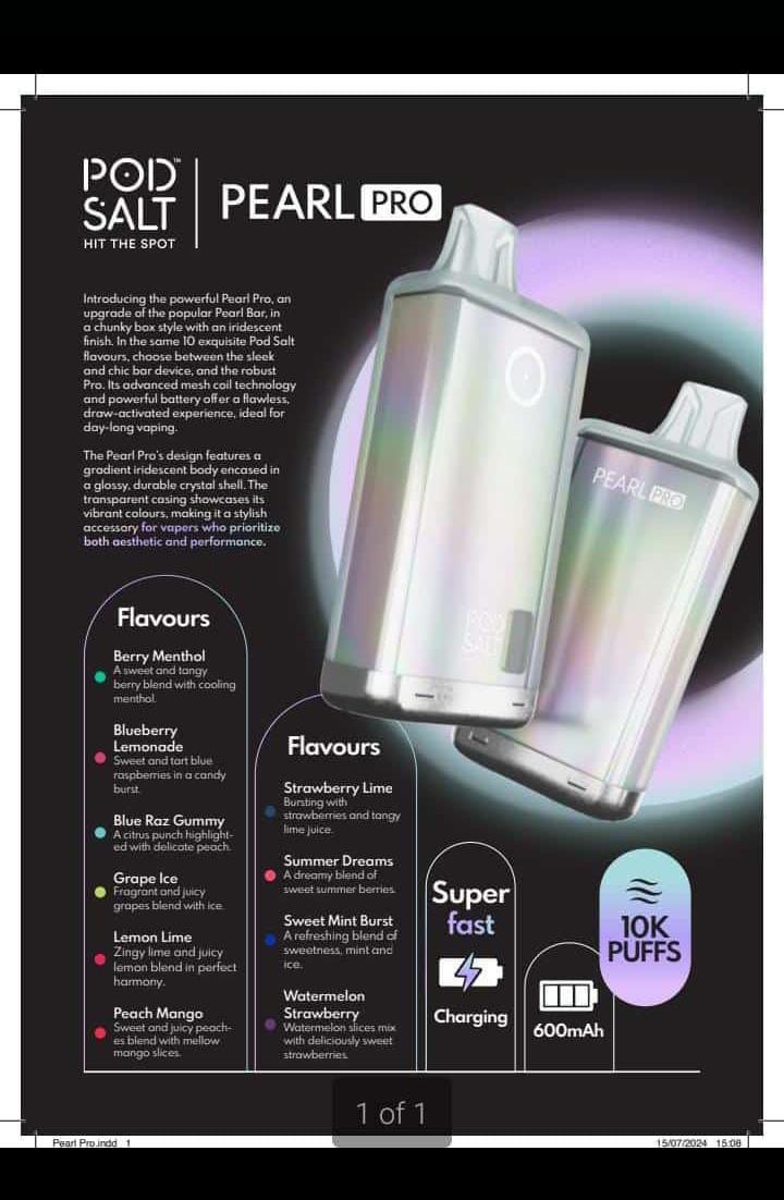 Podsalt Pearl Pro 10000 Puffs Dubai Abu Dhabi UAE