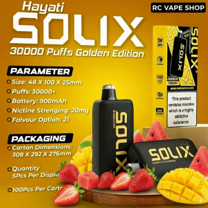 Hayati Solix 30000 Puffs Disposable Vape in Dubai UAE