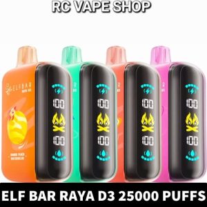 Elfbar Raya D3 25k Puffs 50mg Disposable Vape in Dubai UAE