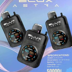 Elux Astra 50K Puffs 50mg Disposable Vape in Dubai UAE