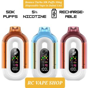 Bounce Turbo 50k puffs 50mg Dispsable Vape in Dubai UAE