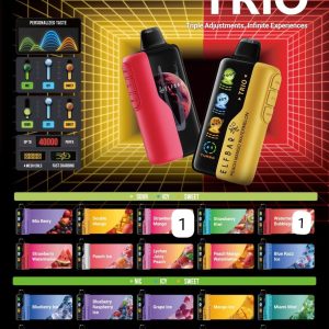 ELFBAR TRIO 40K Puffs 50MG Disposable Vape in Dubai UAE